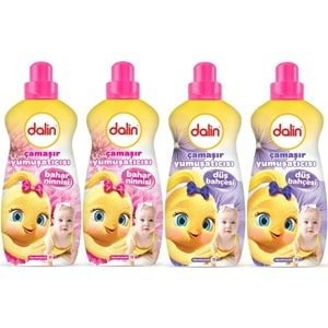 Dalin Çamaşır Yumuşatıcı Konsantre 1500ML Bahar Ninnisi + 1500ML Düş Bahçesi (Karma 4 Lü Set)