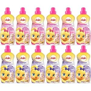 Dalin Çamaşır Yumuşatıcı Konsantre 1500ML Bahar Ninnisi + 1500ML Düş Bahçesi (Karma 12 Li Set)