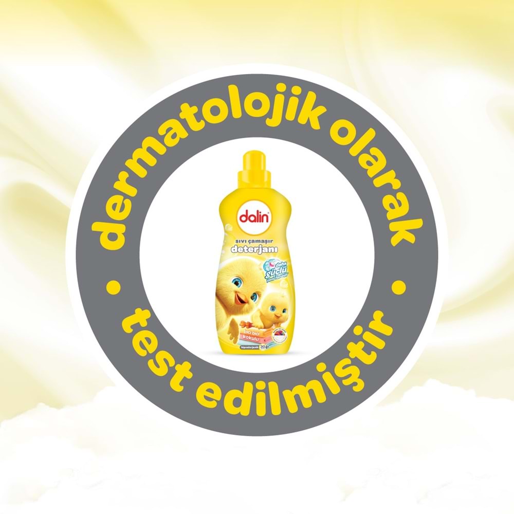 Dalin Çamaşır Deterjanı 1.5LT Bıcı Bıcı Kokulu (Hassas ve Hipoalerjenik Formül) (4 Lü Set)