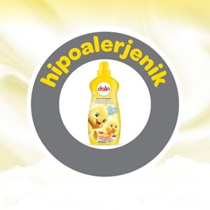 Dalin Çamaşır Deterjanı 1.5LT Bıcı Bıcı Kokulu (Hassas ve Hipoalerjenik Formül) (4 Lü Set)