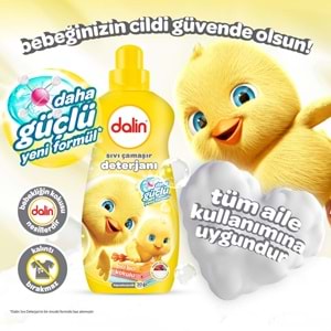 Dalin Çamaşır Deterjanı 1.5LT Bıcı Bıcı Kokulu (Hassas ve Hipoalerjenik Formül) (9 Lu Set)