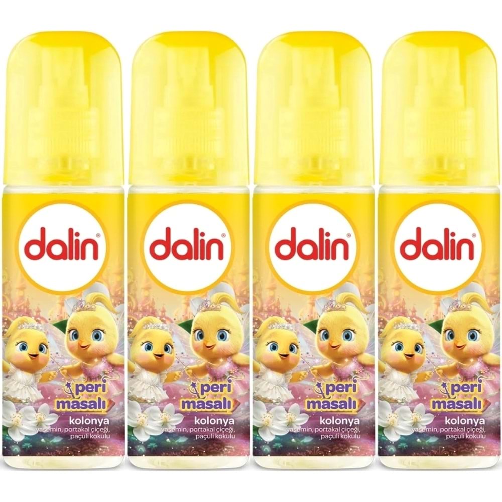 Dalin Bebek Kolonyası 150ML Peri Masalı (Yasemin-Portakal Çiceği-Paçuli Kokulu) (4 Lü Set)
