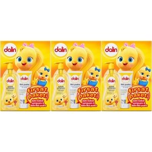 Dalin Bebek Şampuanı 700 ML + Likit Pudra 100 ML Fırsat Paketi (3 Lü Set)