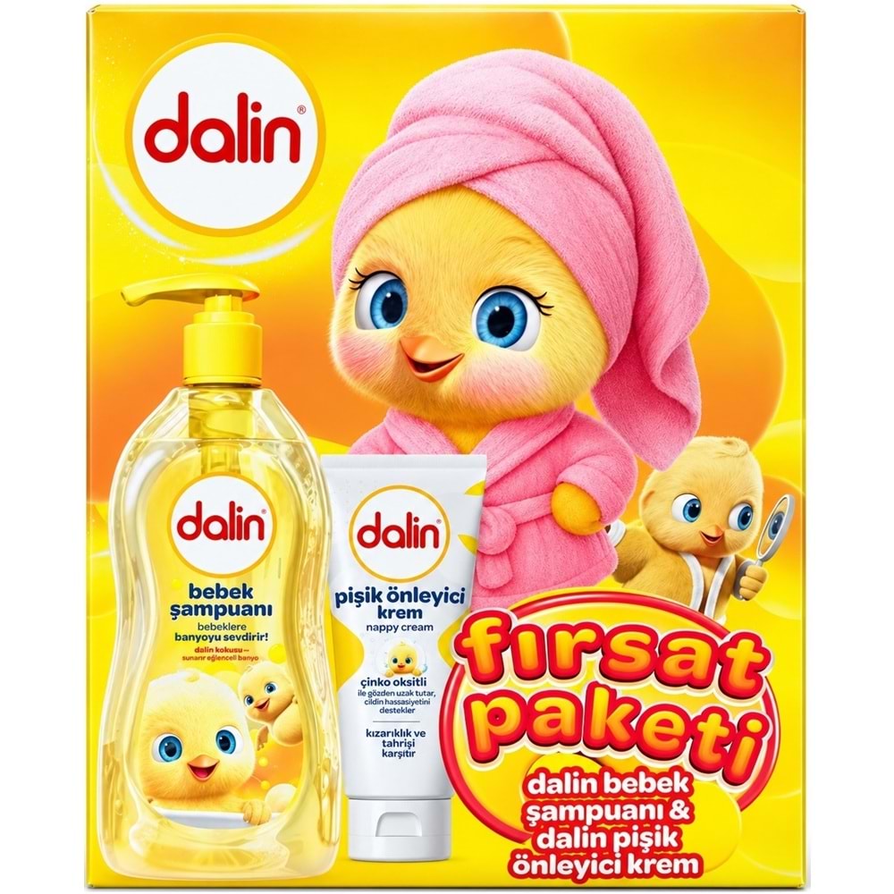 Dalin Bebek Şampuanı 700 ML + Pişik Önleyici Krem 100 ML Fırsat Paketi (4 Lü Set)