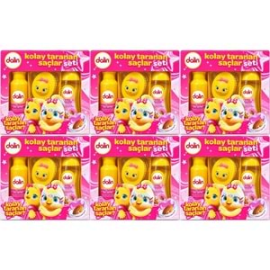 Dalin Kolay Taranan Saçlar Seti (Şampuan + Sprey + Tarak) Avantaj Paket (6 Lı Set)
