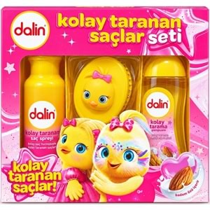 Dalin Kolay Taranan Saçlar Seti (Şampuan + Sprey + Tarak) Avantaj Paket (6 Lı Set)