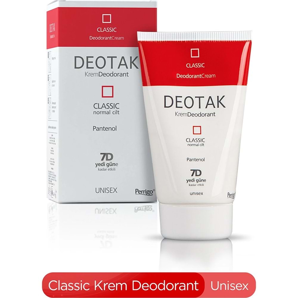 Deotak Krem Deodorant Unisex 35ML Classic (Normal Cilt) (6 Lı Set)