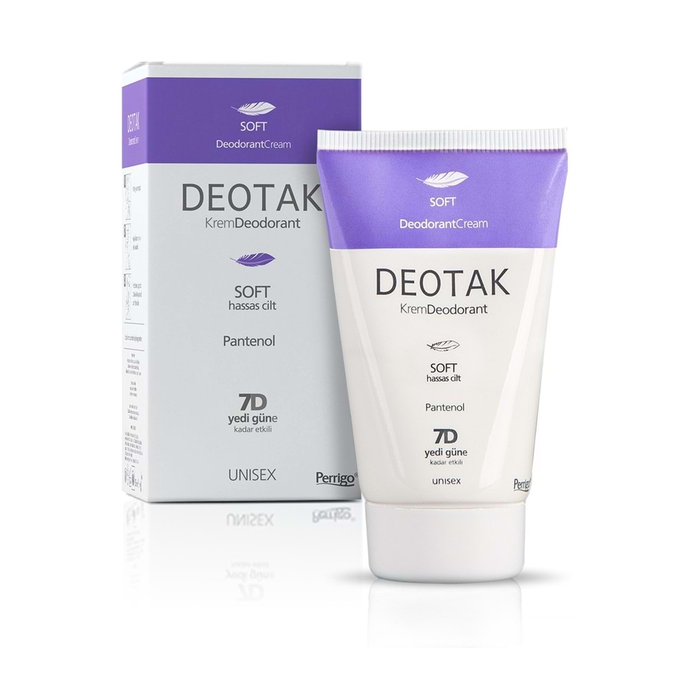 Deotak Krem Deodorant Unisex 35ML Soft (Hassas Cilt) (2 Li Set)