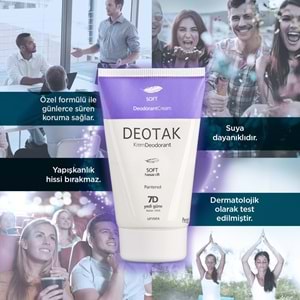 Deotak Krem Deodorant Unisex 35ML Soft (Hassas Cilt) (2 Li Set)