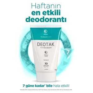 Deotak Krem Deodorant Unisex 35ML (Normal Cilt/Mentol/Hassas/Çay Ağacı Yağı) Karma (8 Li Set)