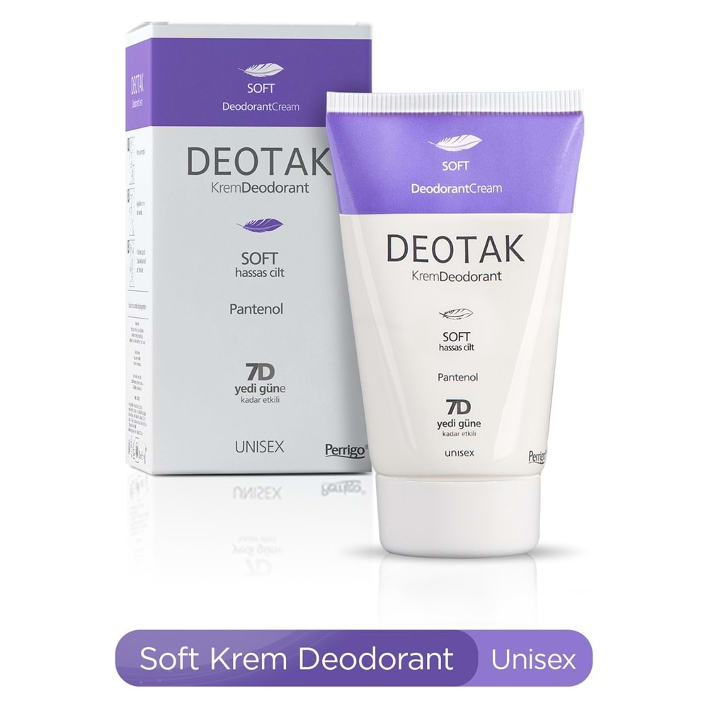 Deotak Krem Deodorant Unisex 35ML (Normal Cilt/Mentol/Hassas/Çay Ağacı Yağı) Karma (8 Li Set)