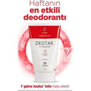 Deotak Krem Deodorant Unisex 35ML (Normal Cilt/Mentol/Hassas/Çay Ağacı Yağı) Karma (8 Li Set)