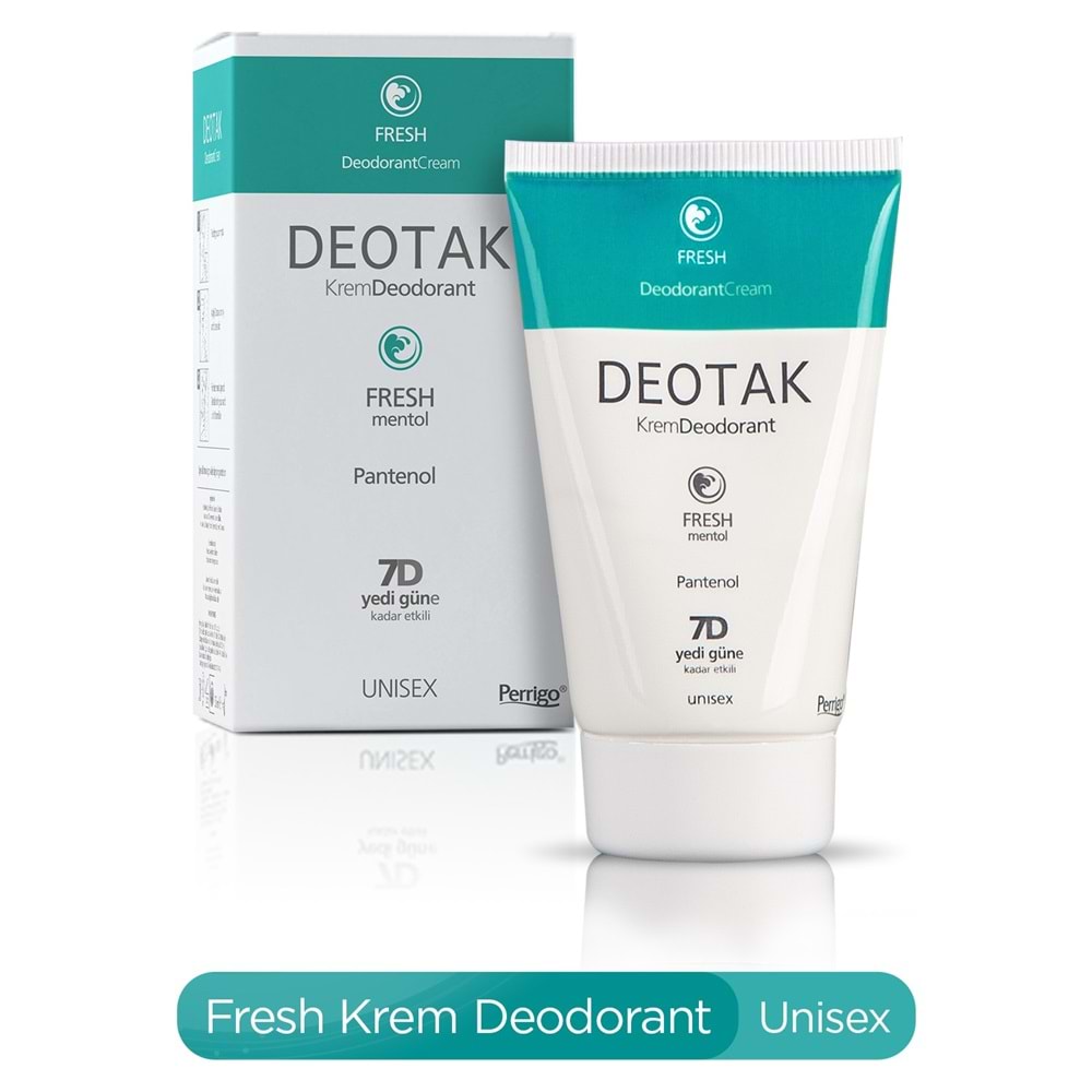 Deotak Krem Deodorant Unisex 35ML (Normal Cilt/Mentol/Hassas/Çay Ağacı Yağı) Karma (8 Li Set)