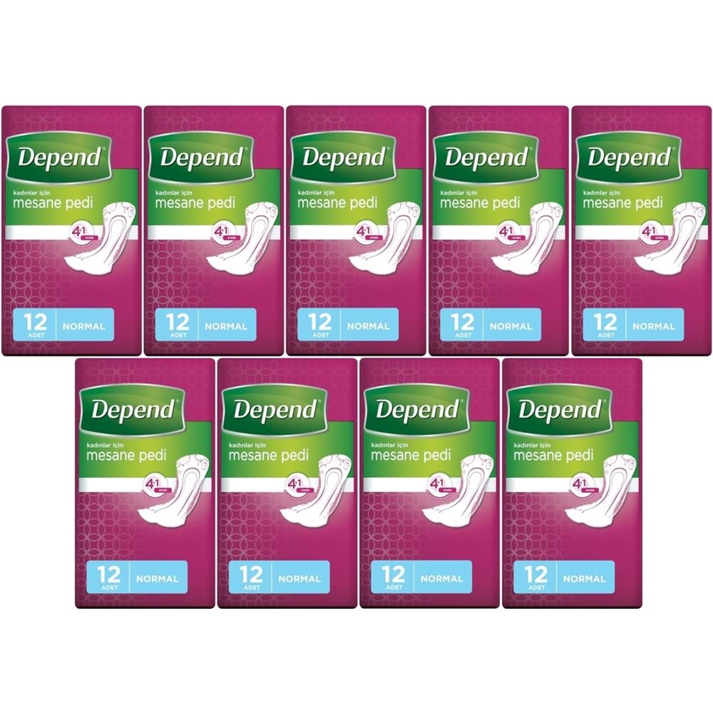 Depend Mesane Pedi Kadın Normal 108 Adet