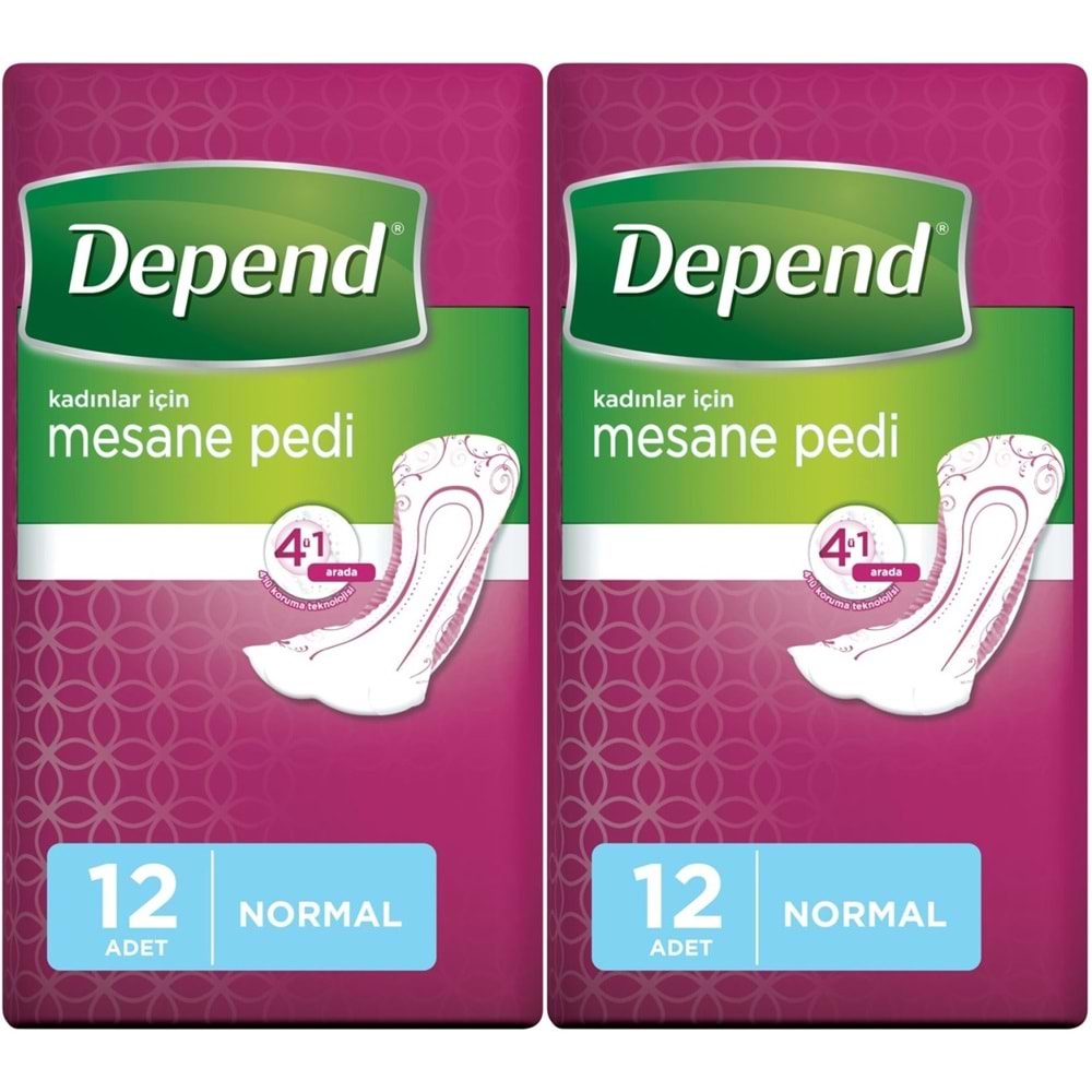 Depend Mesane Pedi Kadın Normal 24 Adet