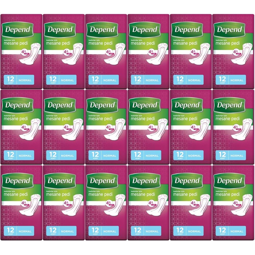 Depend Mesane Pedi Kadın Normal 216 Adet
