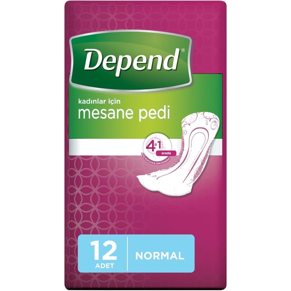 Depend Mesane Pedi Kadın Normal 432 Adet