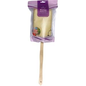 Derma Naturel Palmiye Örme Sopalı Banyo Sırt Lifi (8*24CM) MS-09 (3 Lü Set)