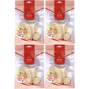Derma Naturel Loofah Yüz Temizleme (Sivilce ve Siyah Noklar için) Peeling MS-06 (4 Lü Set)