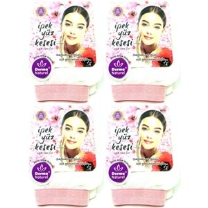 Derma Naturel İpek Yüz Kesesi MS-31 (4 Lü Set)