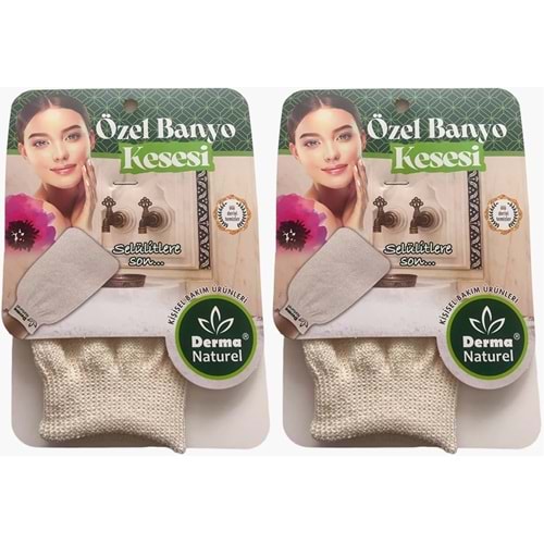 Derma Naturel Özel Banyo Kesesi MS-07 (2 Li Set)