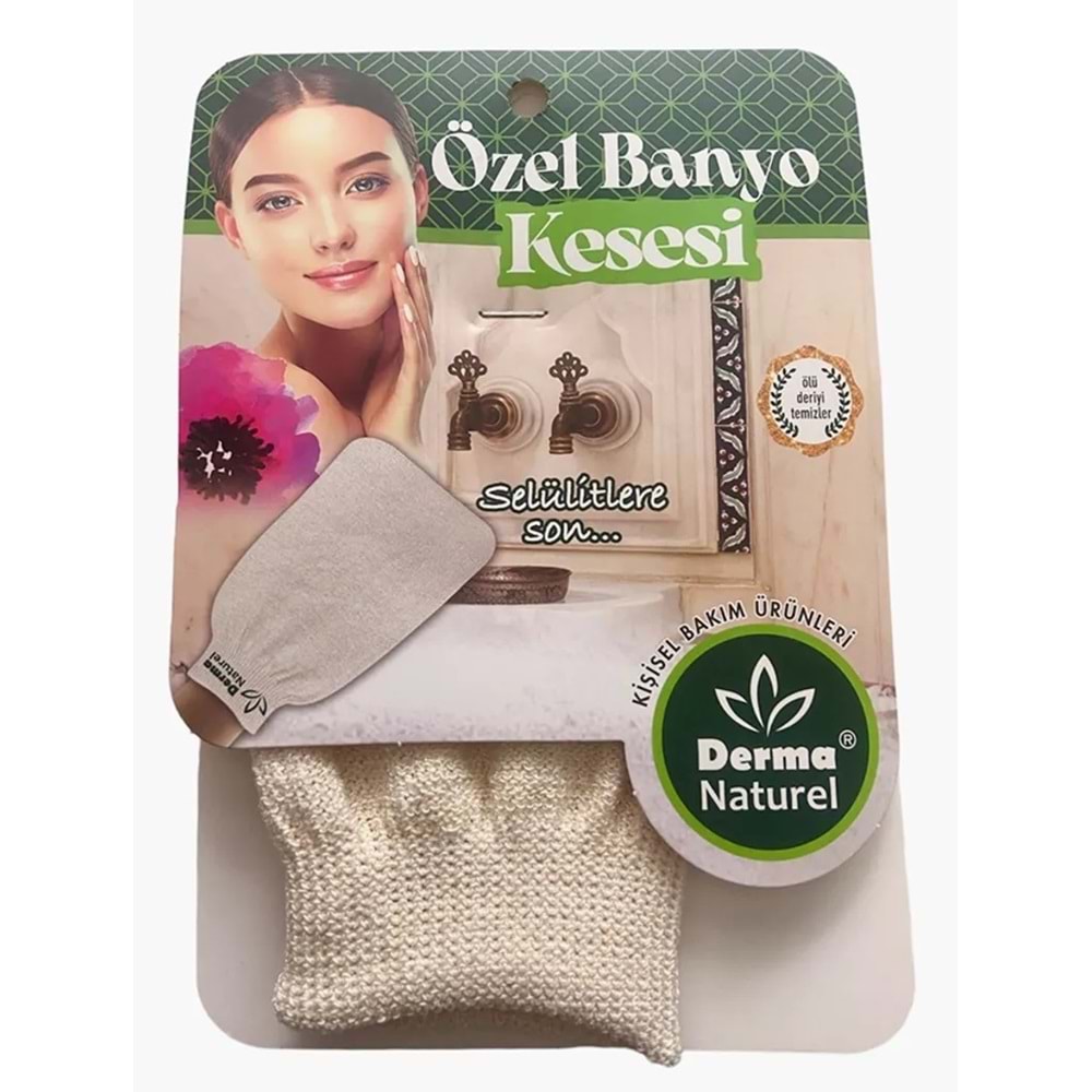 Derma Naturel Özel Banyo Kesesi MS-07 (4 Lü Set)
