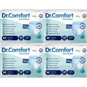 Dr.Comfort Yetişkin Bezi Emici Külot M-Orta 120 Adet 4Pk x 30