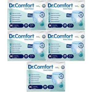 Dr.Comfort Yetişkin Bezi Emici Külot M-Orta 150 Adet 5Pk x 30