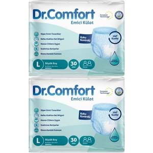 Dr.Comfort Yetişkin Bezi Emici Külot L-Büyük 60 Adet 2Pk x 30