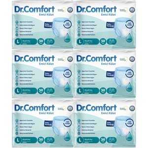Dr.Comfort Yetişkin Bezi Emici Külot L-Büyük 180 Adet 6Pk x 30