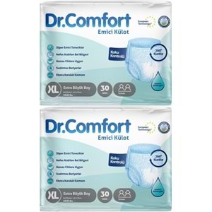 Dr.Comfort Yetişkin Bezi Emici Külot Ekstra Büyük XL 60 Adet 2Pk x 30