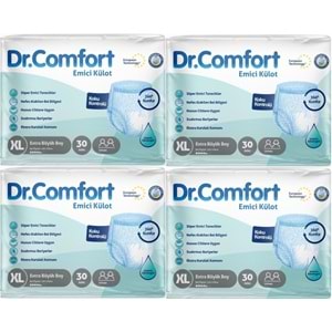 Dr.Comfort Yetişkin Bezi Emici Külot Ekstra Büyük XL 120 Adet 4Pk x 30