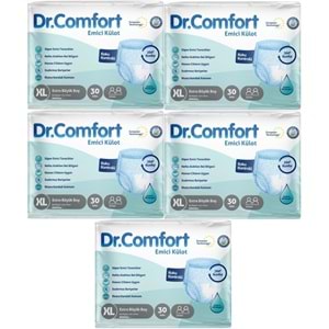 Dr.Comfort Yetişkin Bezi Emici Külot Ekstra Büyük XL 150 Adet 5Pk x 30