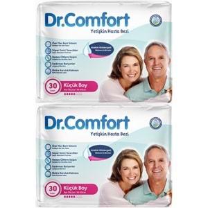 Dr.Comfort Yetişkin Bezi Bel Bantlı Tekstil Yüzeyli M - Orta - Medium 60 Adet 2Pk x 30