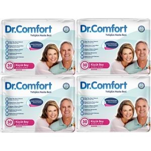 Dr.Comfort Yetişkin Bezi Bel Bantlı Tekstil Yüzeyli M - Orta - Medium 120 Adet 4Pk x 30