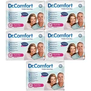 Dr.Comfort Yetişkin Bezi Bel Bantlı Tekstil Yüzeyli M - Orta - Medium 150 Adet 5Pk x 30