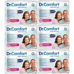 Dr.Comfort Yetişkin Bezi Bel Bantlı Tekstil Yüzeyli M - Orta - Medium 180 Adet 6Pk x 30
