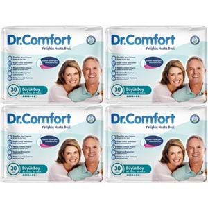 Dr.Comfort Yetişkin Bezi Bel Bantlı Tekstil Yüzeyli L - Büyük - Large 120 Adet