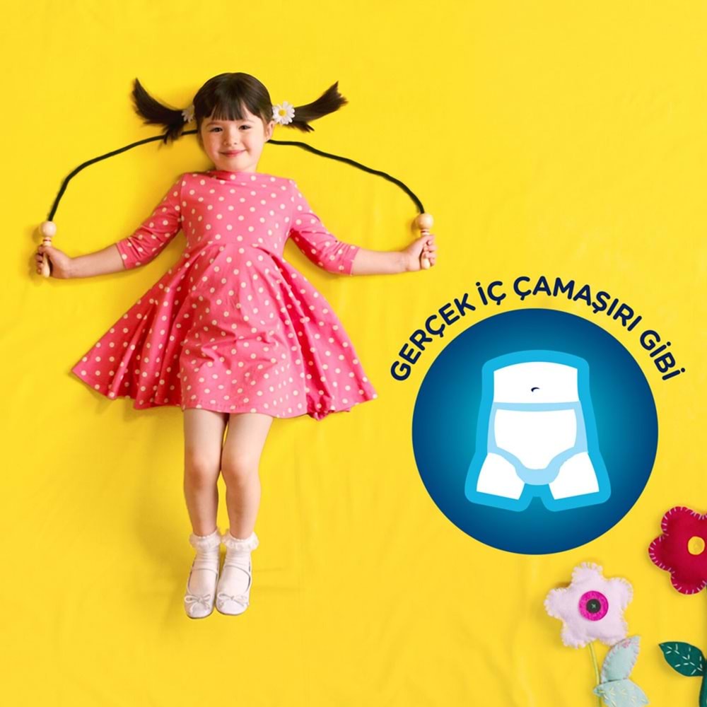 Drynites Emici Gece Külodu/Külot Bez Kız 8-13 Yaş 30-48KG Large 18 Adet 2PK*9 Alt Islatmalara Karşı