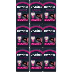 Drynites Emici Gece Külodu/Külot Bez Kız 4-7 Yaş 17-30 KG Large 90 Adet 9PK*10 Alt Islatmalara Karşı
