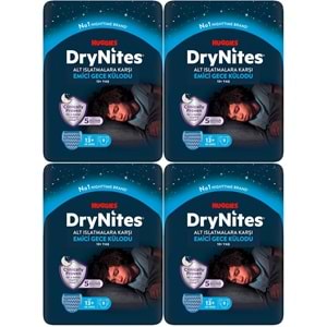 Drynites Emici Gece Külodu/Külot Bez Erkek 13+ Yaş (48-60KG) X Large 36 Adet (4PK*9)