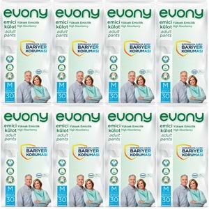 Evony Yetişkin Bezi Emici Külot M - Orta - Medium 240 Adet