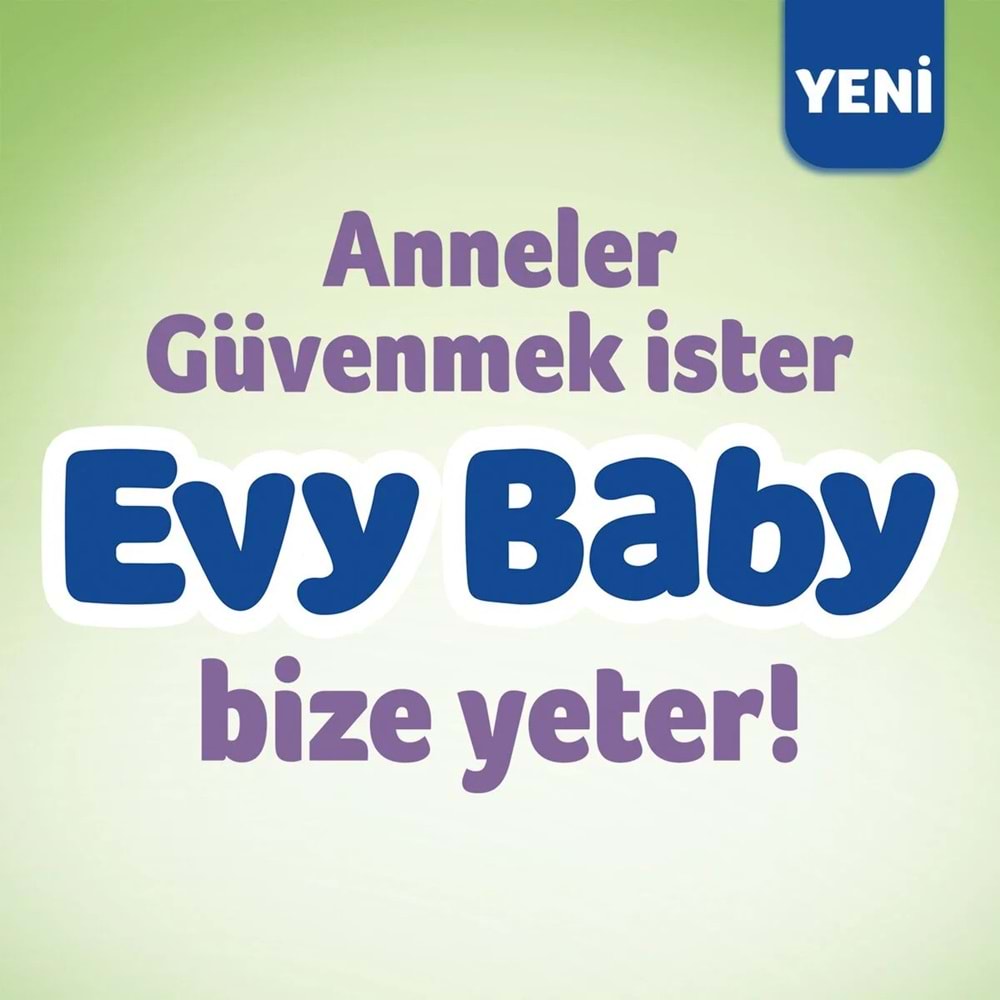 Evy Baby Bebek Bezi 2 Beden 3-6 KG Mini 190 Adet Mega Ekonomik Fırsat Pk