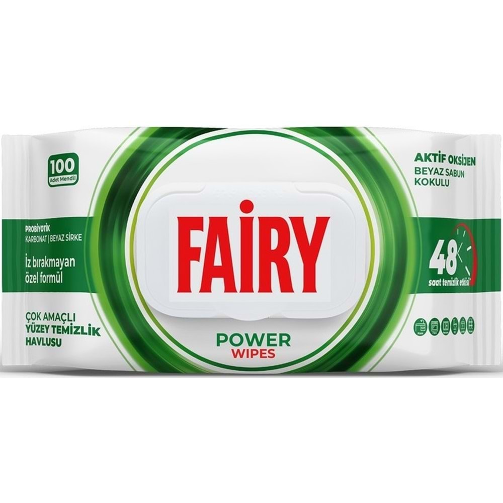 Fairy Yüzey Temizlik Havlusu 100 Yaprak Limon Yağlı & Aktif Oksijen (6 Lı Set) 600 Yaprak Karma