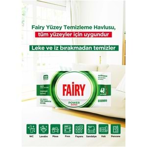 Fairy Yüzey Temizlik Havlusu 100 Yaprak Limon Yağlı & Aktif Oksijen (6 Lı Set) 600 Yaprak Karma