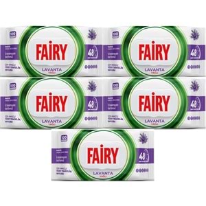 Fairy Yüzey Temizlik Havlusu 100 Yaprak Lavanta Yağlı - Beyaz Sirke - Karbonat (5 Li Set) 500 Yaprak