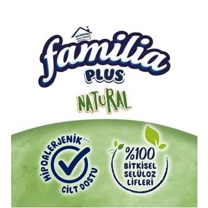 Familia Plus Tuvalet Kağıdı 3 Katlı 96 Lı Paket Natural Organik Bambu Özlü (3PK*32)