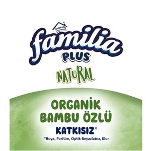 Familia Plus Tuvalet Kağıdı 3 Katlı 128 Li Paket Natural Organik Bambu Özlü (4PK*32)