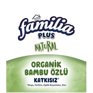 Familia Kağıt Havlu Natural (3 Katlı) Organik Bambu özlü 24 Lü Pk (2PK*12)