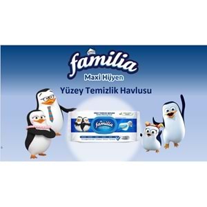 Familia Yüzey Temizlik Havlusu 96 Yaprak Maxi Hijyen Kabartma Doku Plastik Kapaklı 9 Lu Set 864 Yprk